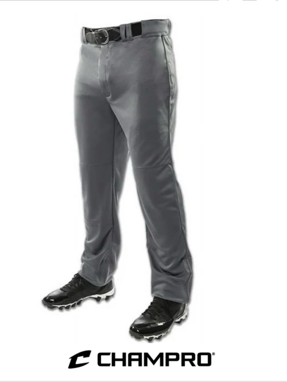 Champro Triple Crown Open Bottom Baseball Pant - charcoal